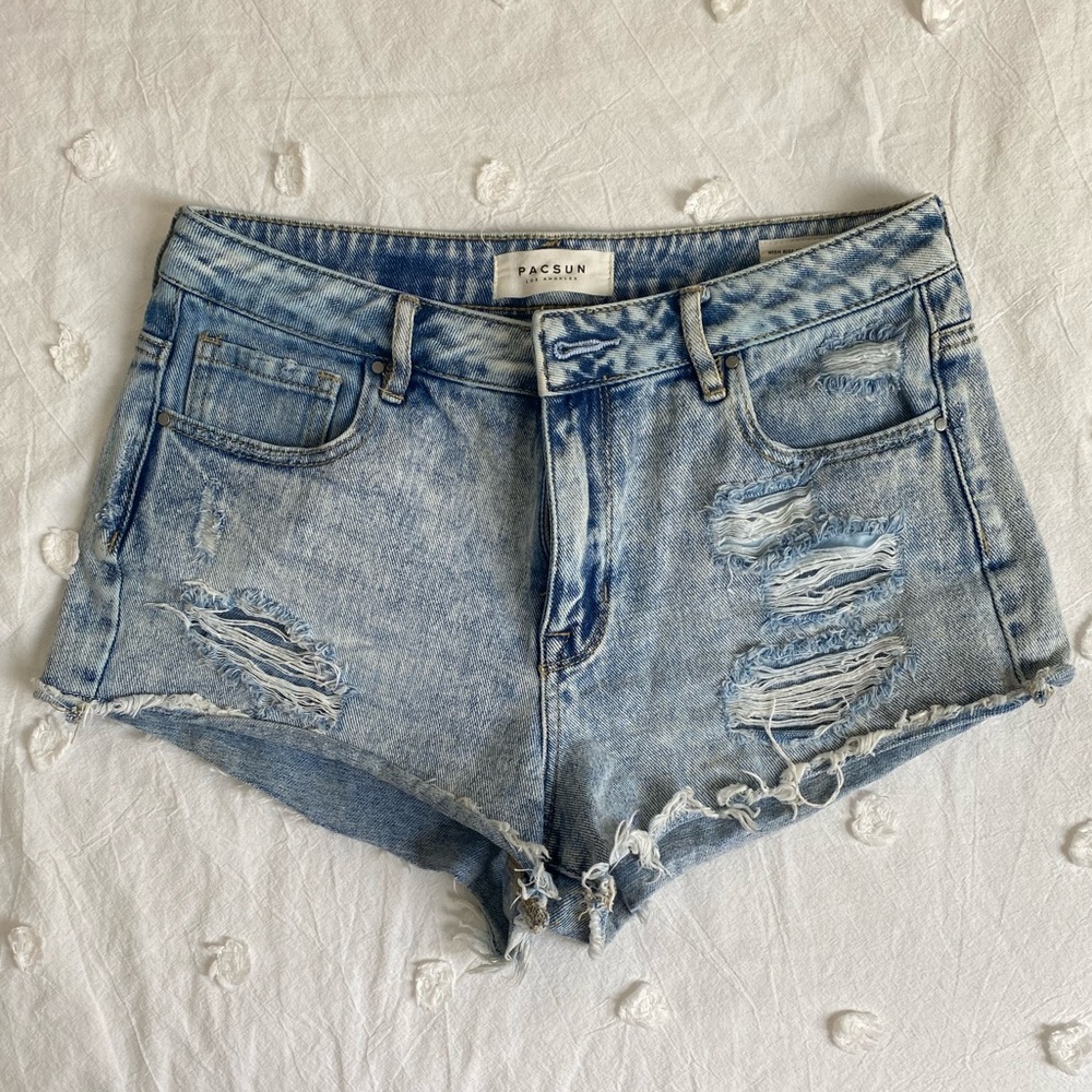 Pacsun Festival High Rise Jean Shorts